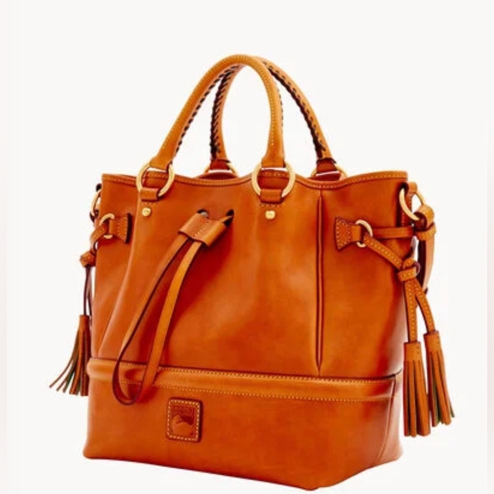 🧡 Authentic Dooney and Bourke Florentine Buckley Bag in Natural 🧡 - Picture 5 of 14